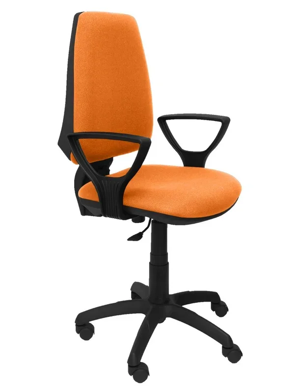 Piqueras y Crespo Silla Elche CP Bali Naranja Brazos FIJOS Oficina, Tela, 109x46x46 cm