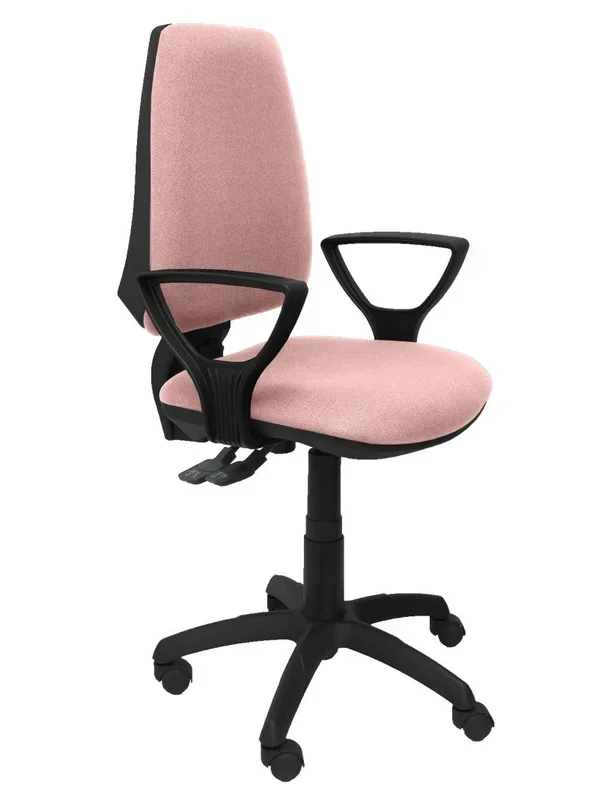 Piqueras y Crespo Silla Elche S Bali PLIDO Brazos FIJOS Oficina, Tela, Rosa Pálido, 109x46x46 cm