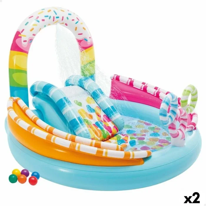 Piscina hinchable para niños intex golosinas 165 l 170 x 122 x 168 cm (2 unidades)