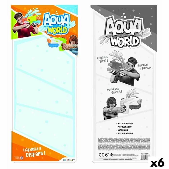 Pistola de agua colorbaby 37,5 x 20 x 5 cm (6 unidades)