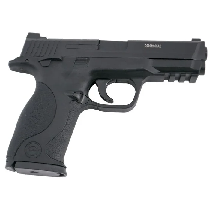 Pistola Galaxy G51 Tipo S&W MP40 – Negra – Pistola Muelle Calibre 6 mm Aleación metal y zinc – Energía 0.21 Julios – Velocidad de disparo 66m/s – 216 FPS. Ref:G51N
