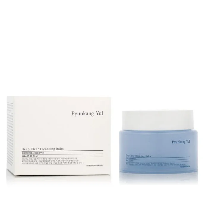 PKY Bálsamo Limpiador Pyunkang Yul Deep Clear, Limpiador Facial Todo en Uno para Maquillaje Pesado, Acabado Hidratado con Aceite Vegetal, Cuidado de la Piel Coreano (3.38 Fl. Oz, 100ml)