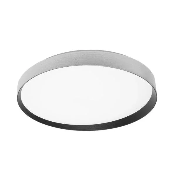 Plafon alora 60w 3000-4200-6500k plata/negro 8x50x50cm 5400lm c/remoto y memoria