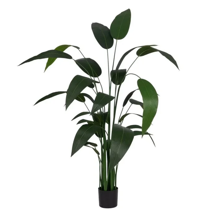 Planta decorativa pvc cemento tejido ave del paraíso 50 x 50 x 220 cm