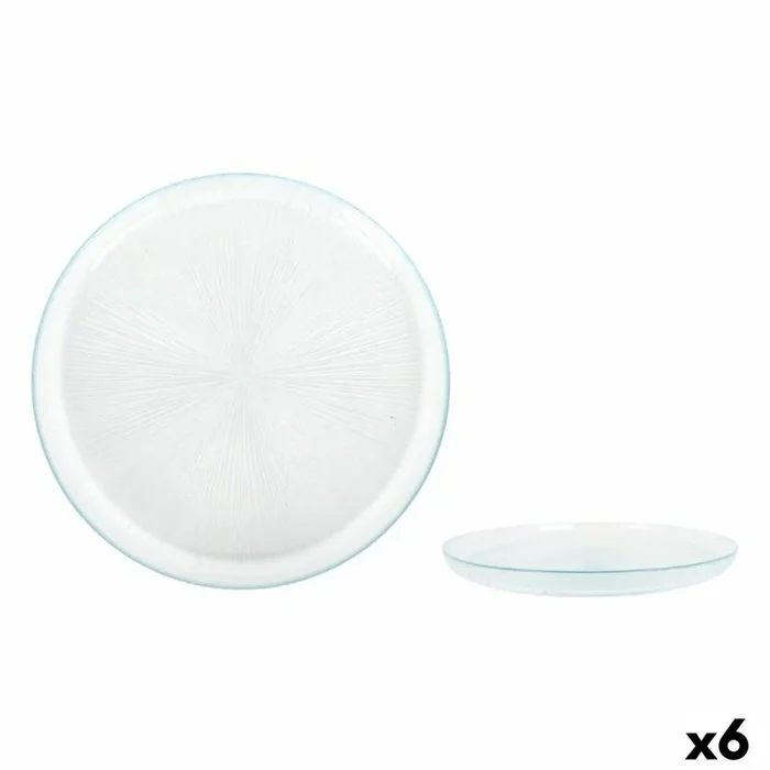 Plato llano la mediterránea venezia vidrio ø 25 cm ø 25 x 2 cm (6 unidades)