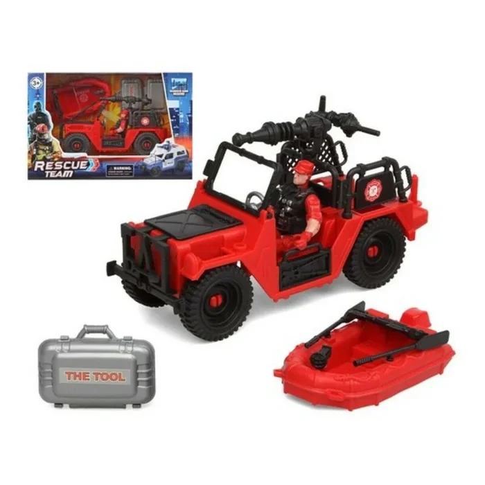 Playset de vehículos firefighters rescue team 28 x 18 cm