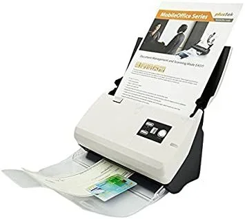 Plustek SmartOffice PS30D Escáner con alimentador automático de documentos (ADF) 600 x 600 DPI A4 Negro, Blanco
