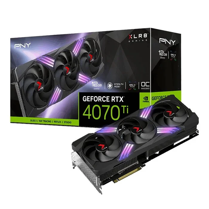 PNY GeForce RTX™ 4070 Ti SUPER 16GB OC XLR8 ARGB TF NVIDIA GeForce RTX 4070 Ti SUPER GDDR6X