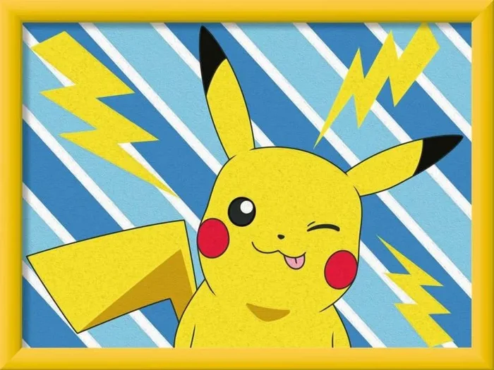 Pokémon set de pintar por números creart pikachu 18 x 24 cm