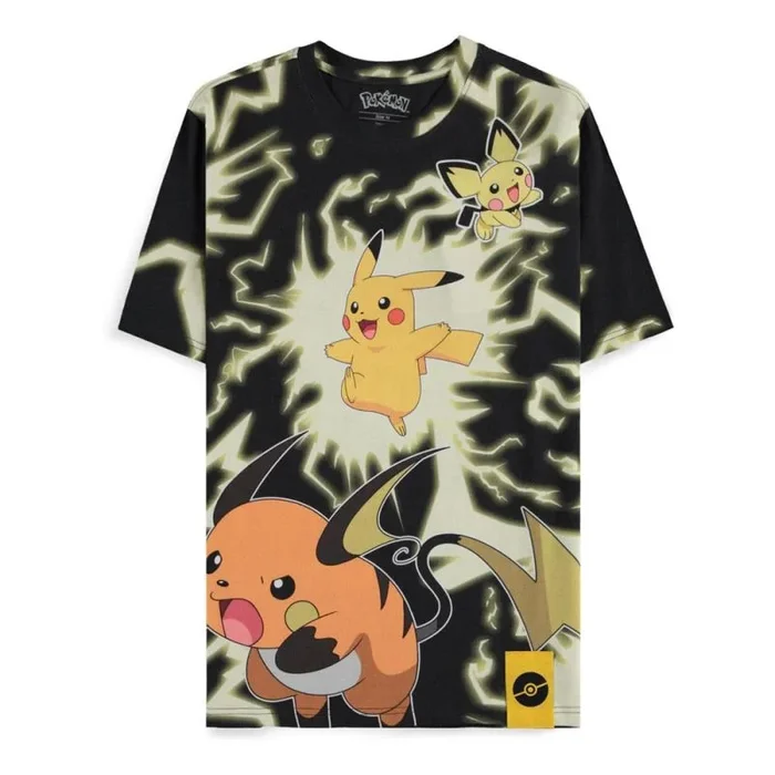 Pokémon Team Hombre Camiseta Multicolor M 100% algodón Regular