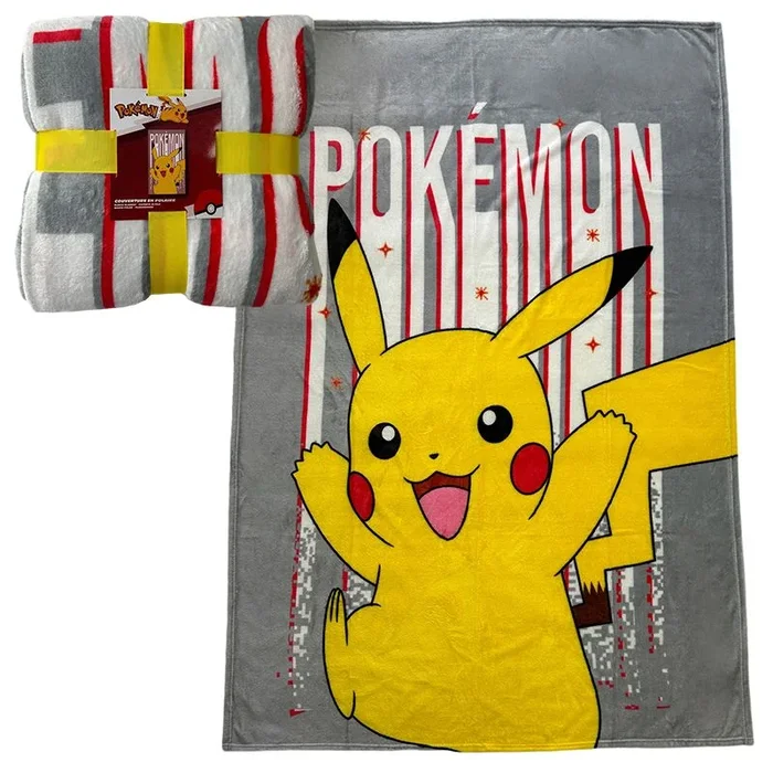 Pokmon – manta lana coral ultrasuave 130×180 cm pikachu