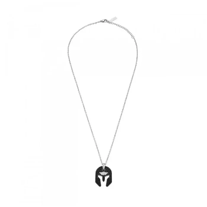 Police Cadena para hombre de acero inoxidable, talla única, color negro 32025812, talla única, Acero inoxidable