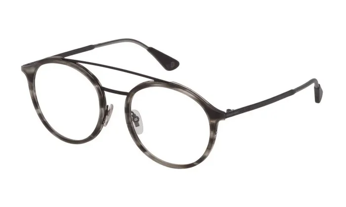 Police SPL873-532ADG Fundas para Gafas, Avana Marrone Lucida, 53 Unisex Adulto