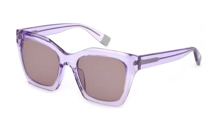 Police VPLA44 Gafas, Shiny Red, 54 Unisex Adulto