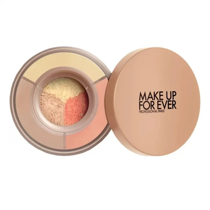 Polvo suelto iluminador Make Up For Ever HD Skin Twist & Light, base de maquillaje, tono 4.0 Deep, 8 g, acabado natural y luminoso