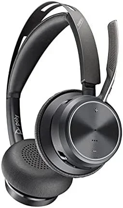 POLY Voyager Focus 2 UC Auriculares Inalámbrico y alámbrico Diadema Oficina/Centro de llamadas USB tipo A Bluetooth Negro