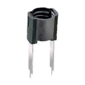 Portalámparas a rosca E-10 para circuito impreso Negro Electro DH 12.037 8430552021260
