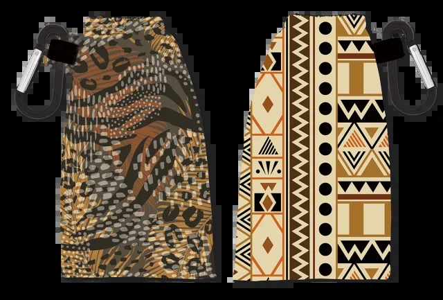 Portamascarilla Reversible Marron