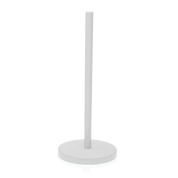 Portarrollo de papel de cocina versa blanco metal acero 30 cm