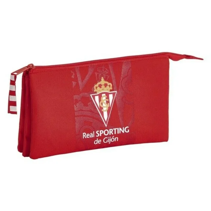Portatodo real sporting de gijón 811972744 rojo (22 x 12 x 3 cm)