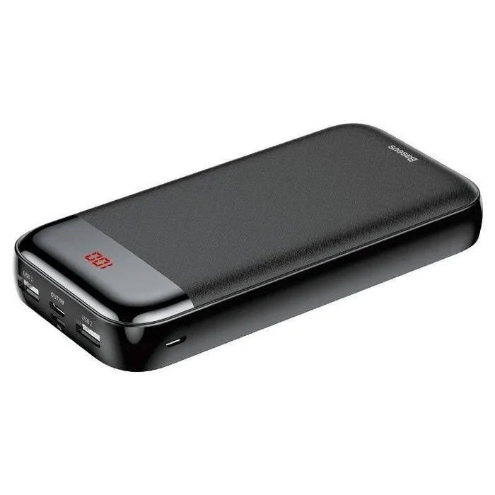 Power bank pd baseus mini cu 20000mah 2x usb 2.4a (black)