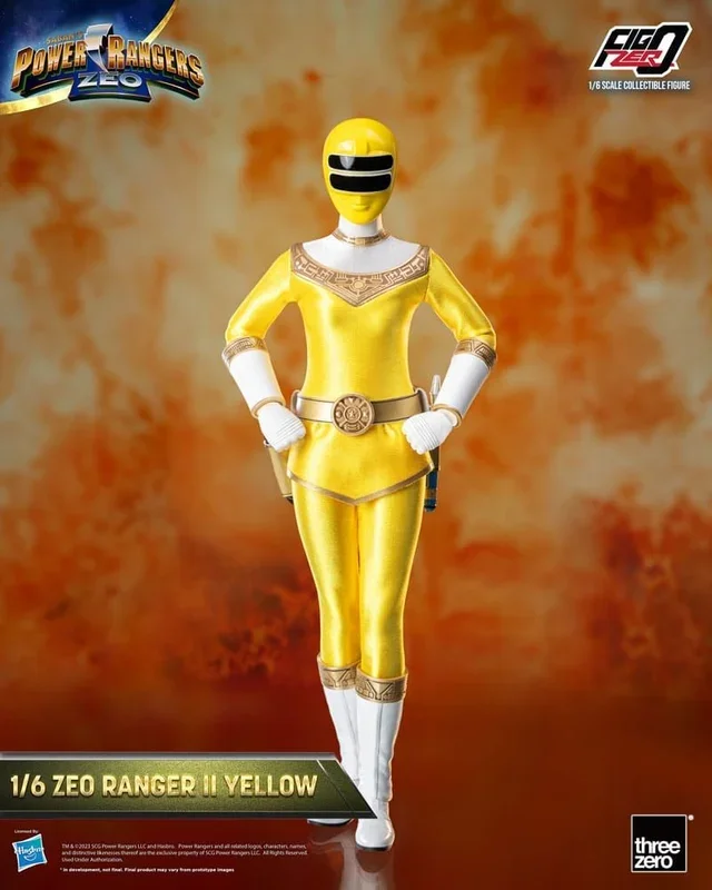 Power rangers zeo figura figzero 1/6 ranger ii yellow 30 cm
