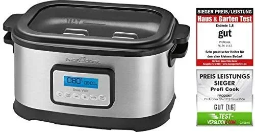 ProfiCook PC-SV 1112 8 L 520 W Negro, Acero inoxidable