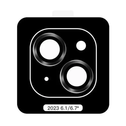 Protector de Lente para iPhone 15 Totu Pg-4 Golden Shield Series con Marco de Metal (Negro)