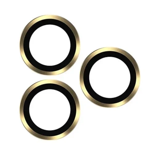 Protector de Lente Totudesign Ab-061 Golden Shield Series Metal Frame para iPhone 13 Pro / 13 Pro Max (Oro)