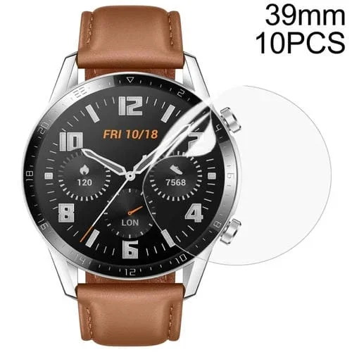 Protector de Pantalla Redondo TPU D39mm 10 PCs Soft Hydrogel HD