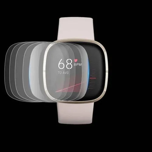 Protector de Pantalla TPU 5 PCs para Fitbit Versa 3 y Sense Antiexplosión