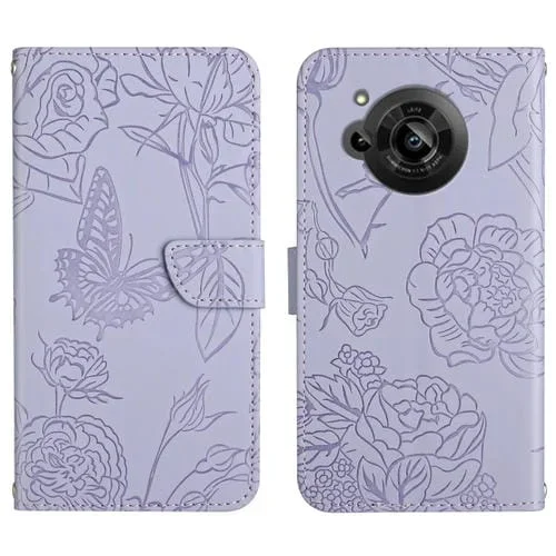 Protector para Piel Afilada R7 Feel Butterfly Peony Foothip Fase (Púrpura)