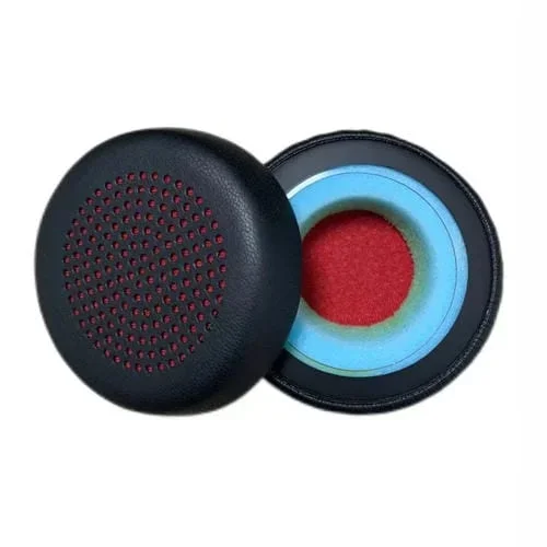 Protectores de Cuero para Auriculares Plantronics UC B825 con Esponja (Roja)