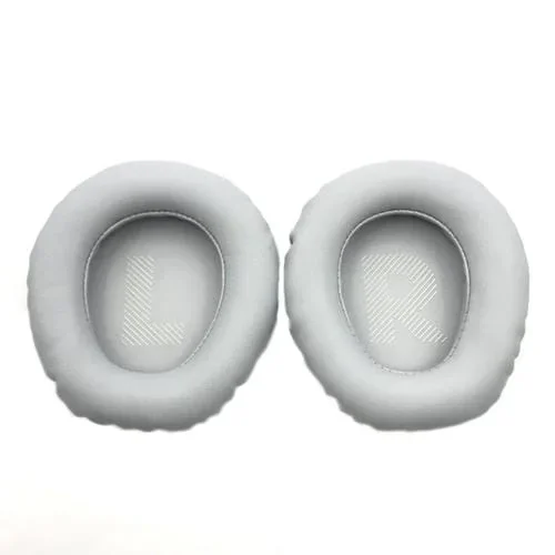 Protectores de Oídos Cuero con Esponja JBL Quantum Q100 para Auriculares (Gris y Blanco)