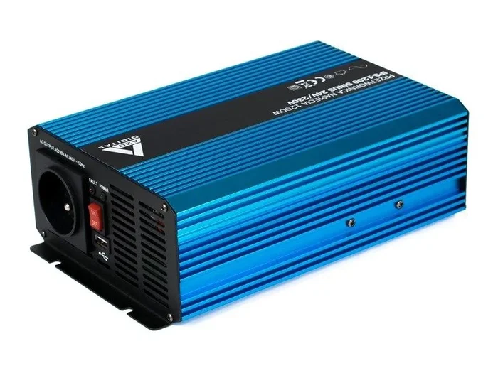 Przetwornica napięcia 24 vdc / 230 vac sinus ips-1200s 1200w