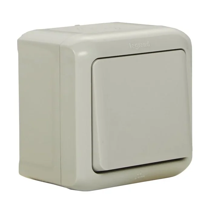 PULSADOR LEGRAND FORIX 782384 IP 44-10A X 250V GRIS