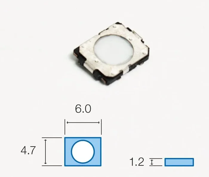 Pulsador Tacto SMD Medidas 6×4,7mm SW049
