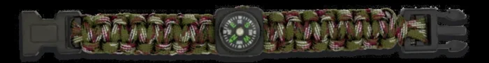 Pulsera Paracord Camo Con Brújula Barbaric