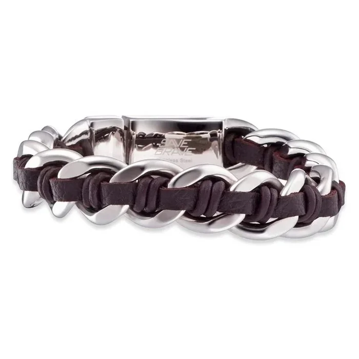 Pulsera save brave hombre save brave sbbrogerbr 21cm
