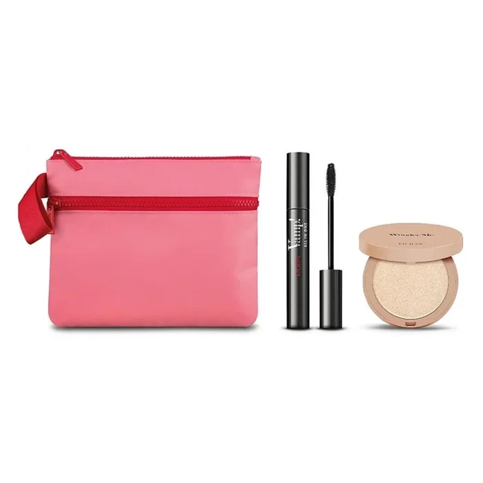 Pupa vamp! all in one eyemask 1un + wonder me powder 1u + neceser 1u