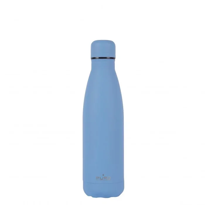 Puro icon botella de acero inoxidable doble pared 500ml azul formentera