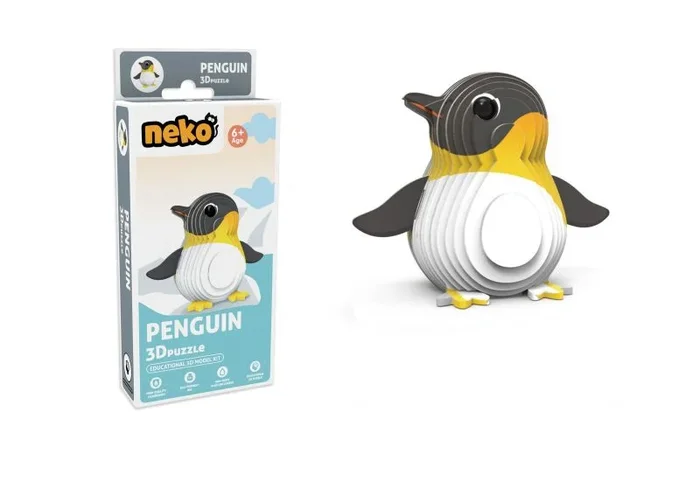 Puzzle 3d pingüino