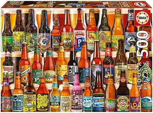 Puzzle educa 500 piezas cervezas artesanales