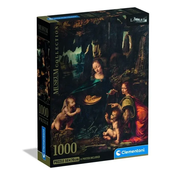 Puzzle the virgin of the rocks leonardo museum 1000pzs
