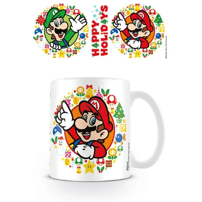 Pyramid International Super Mario – Mug Happy Holidays, 320 ML