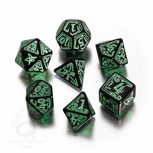 Q Workshop – Llamada de Cthulhu, Set de 7 Dados
