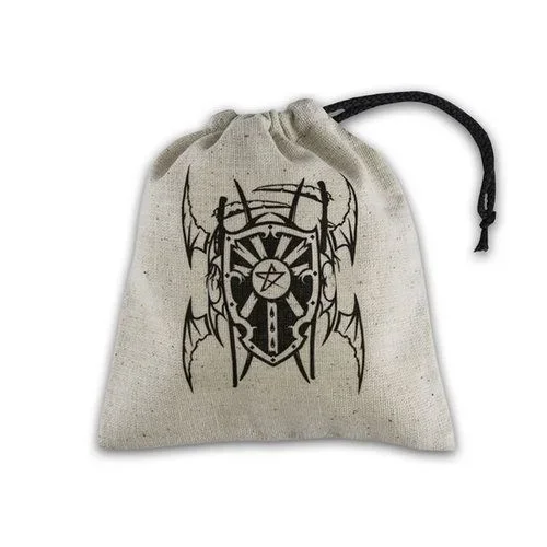 Q WORKSHOP Bolsa de Dados básica de Vampiro Beige y Negro, sólido, Color QWOVAM41