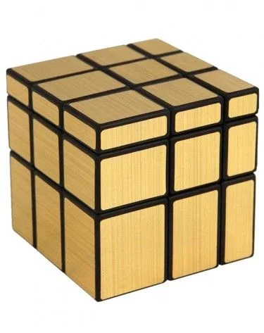 QIYI Does Not Apply Cubo DE Rubik Mirror 3X3 Plata, Color Gold, One Size (MIR-33-QY-PR)