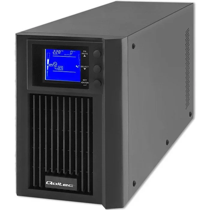 Qoltec 53981 sai | en línea | onda sinusoidal pura | 2kva | 1,6 kw | lcd | usb