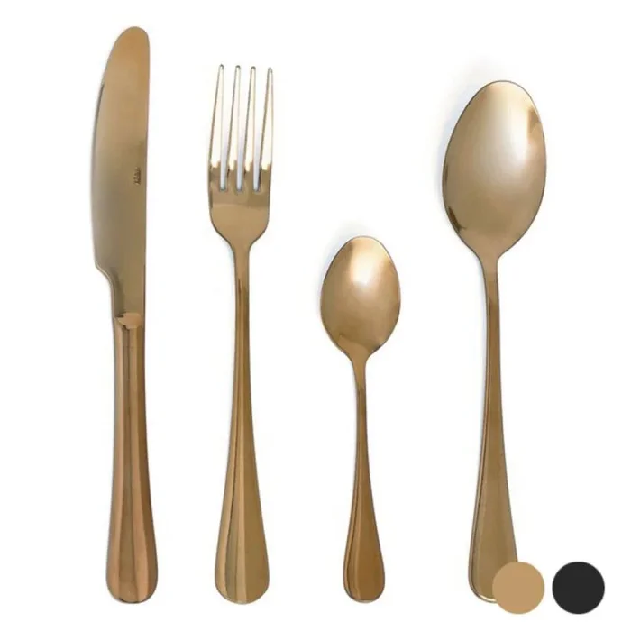 Quid Celebrart Set 24 Cubiertos Acero Inox 26cm-2mm Acero Inox No Apto Microondas Material 100% Saludable